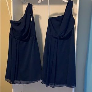 Marine bridesmaid dress